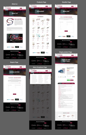Web Design by MAHABA for FiberCablesDirect.com | Design: #27757371