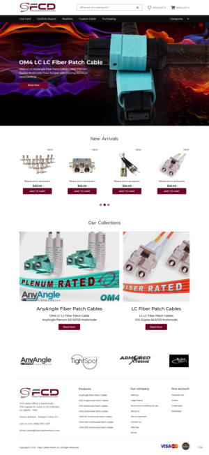 Web Design by pb for FiberCablesDirect.com | Design: #27515726