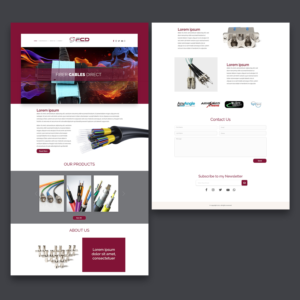 Web Design by Maxo-Biz for FiberCablesDirect.com | Design: #27593367