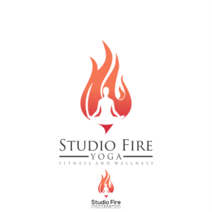 "Studio Fire"  yoga, fitness and wellness  | Logo Design by Gerald Design 3