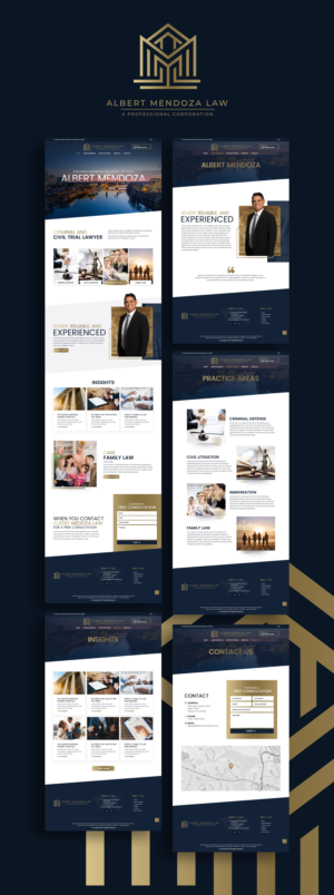 Web Design by NZ Creatives for Albert Mendoza Law, A Professional Corporation | Design: #27526270