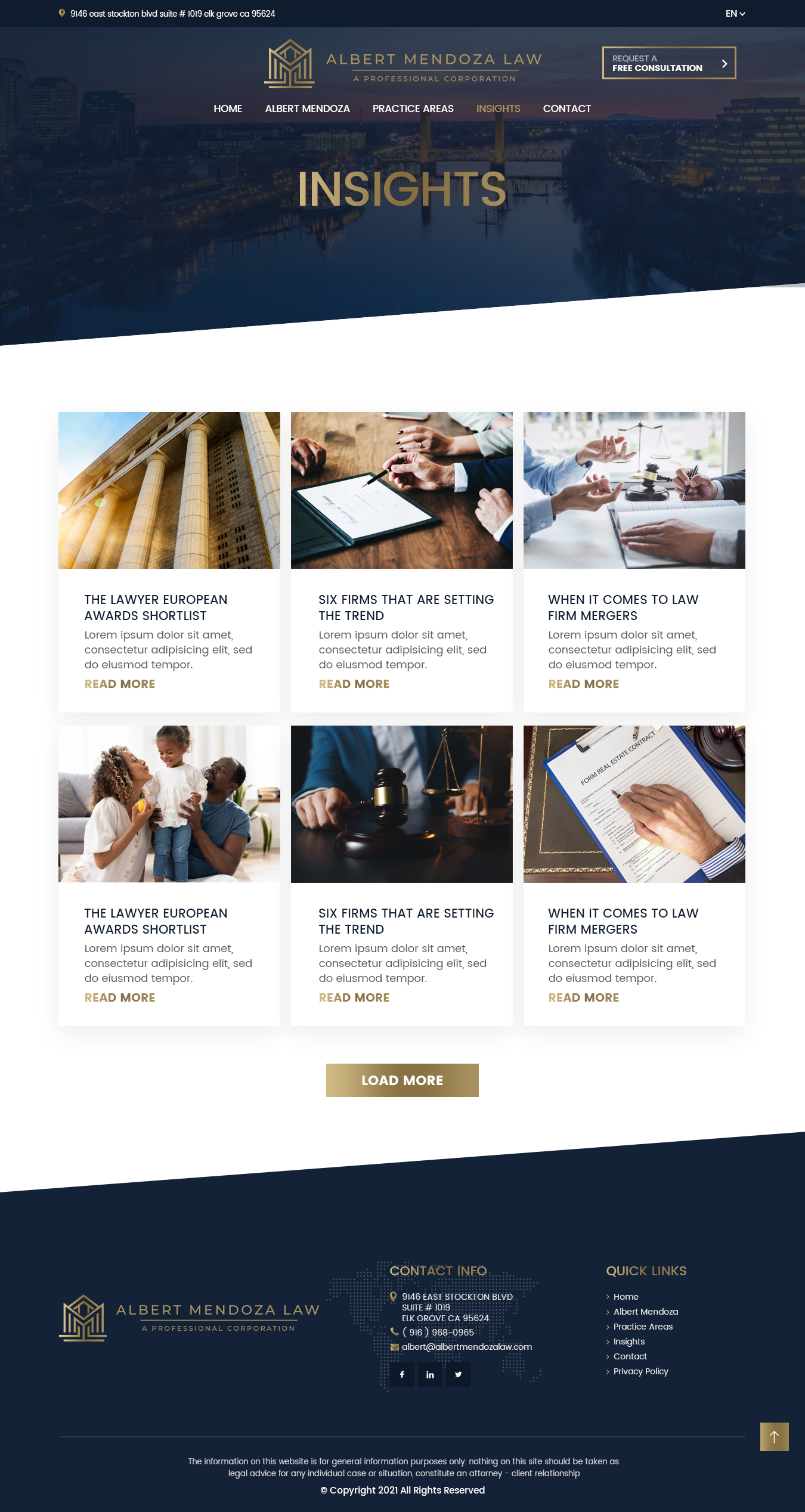 Diseño Web por NZ Creatives para Albert Mendoza Law, A Professional Corporation | Diseño #27526273