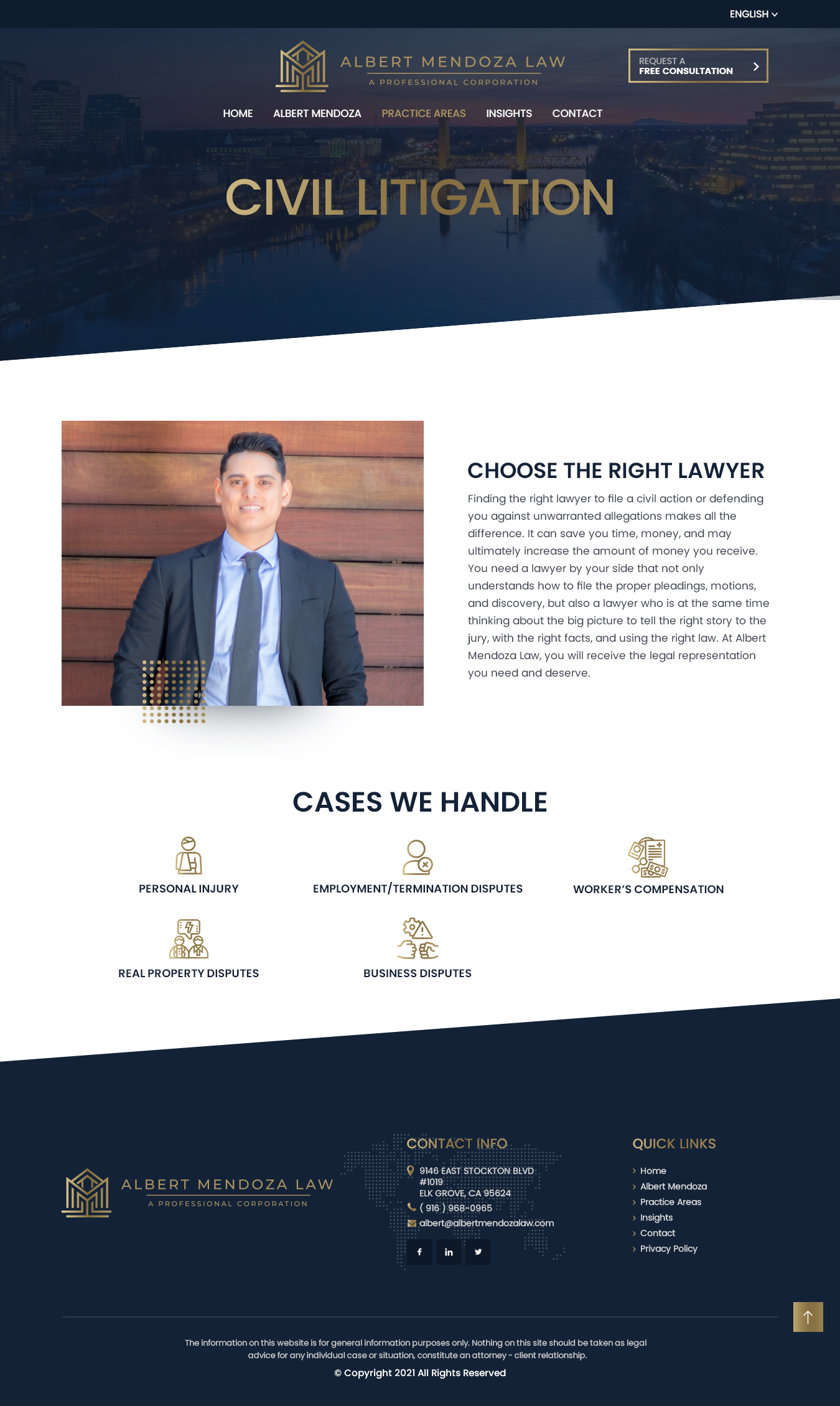 Web Design by NZ Creatives for Albert Mendoza Law, A Professional Corporation | Design #27569203
