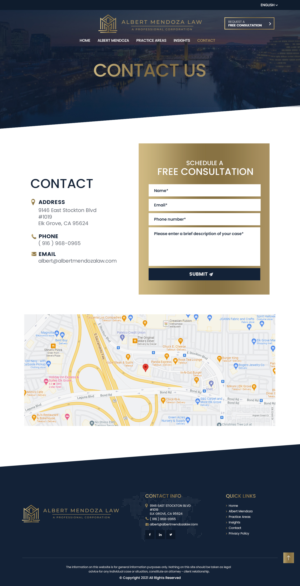 Web Design by NZ Creatives for Albert Mendoza Law, A Professional Corporation | Design: #27569204