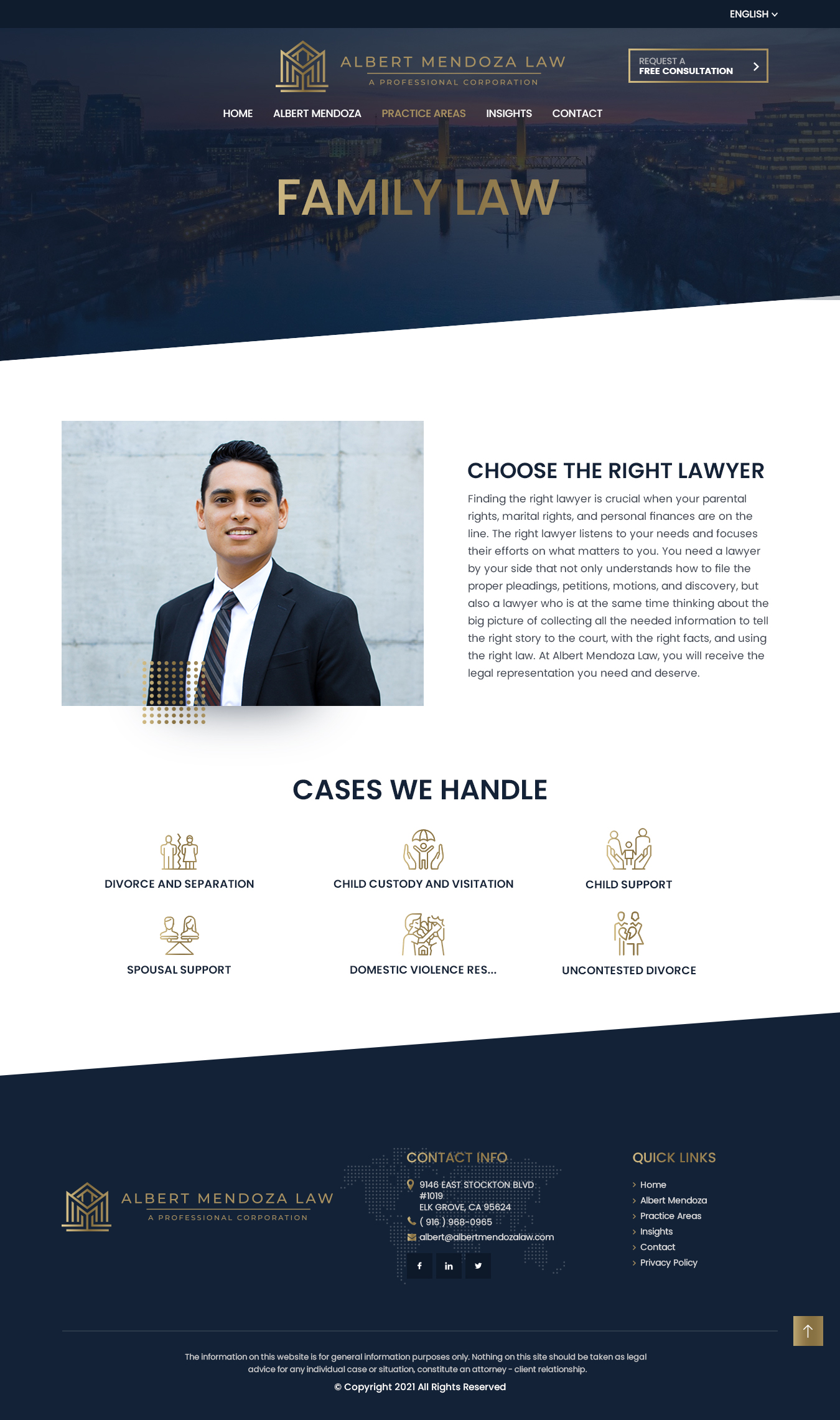 Diseño Web por NZ Creatives para Albert Mendoza Law, A Professional Corporation | Diseño #27569214