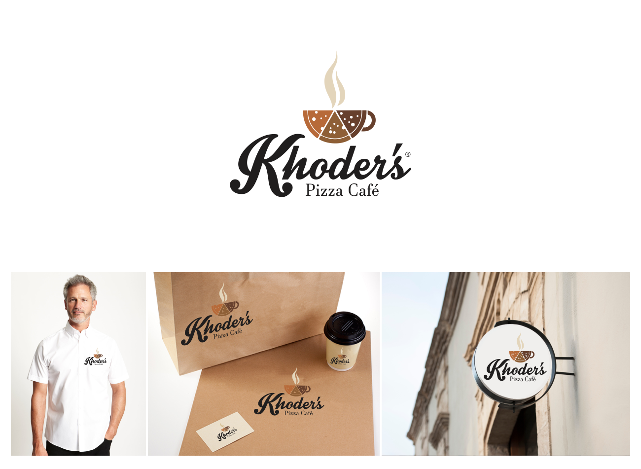 Logo Design by Monimonzy for Khoder's Pizza Cafe | Design #3084487