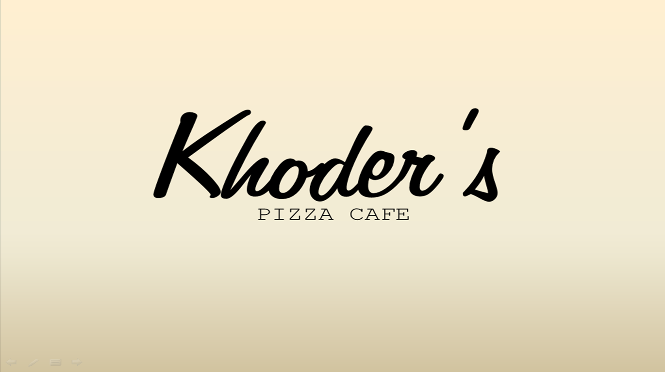 Logo Design by JMD1998 for Khoder's Pizza Cafe | Design #3062059