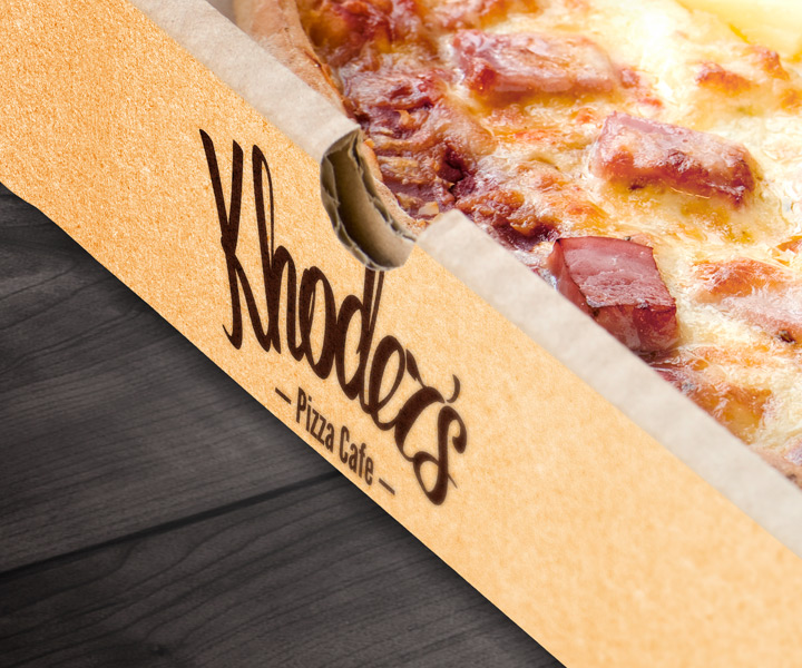 Diseño de Logo por Greedin para Khoder's Pizza Cafe | Diseño #3080904