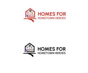 Logo Design by sarzgraphic for Homes for Hometown Heroes | Design: #27518532