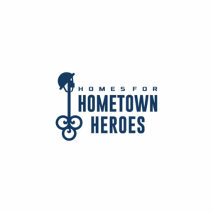 Homes for Hometown Heroes.  Optionally a tagline could be incorporated entitled Proud to Serve those that Serve | Logo Design by Ashani Bhattacharya