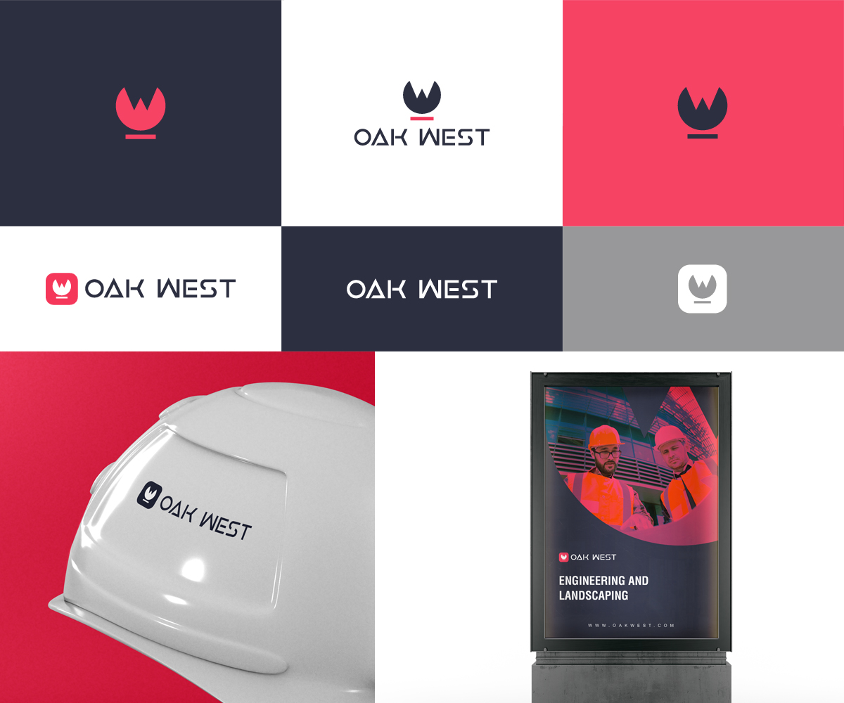 Diseño de Logo por K A P T U S para OakWest Services Inc | Diseño #27605567