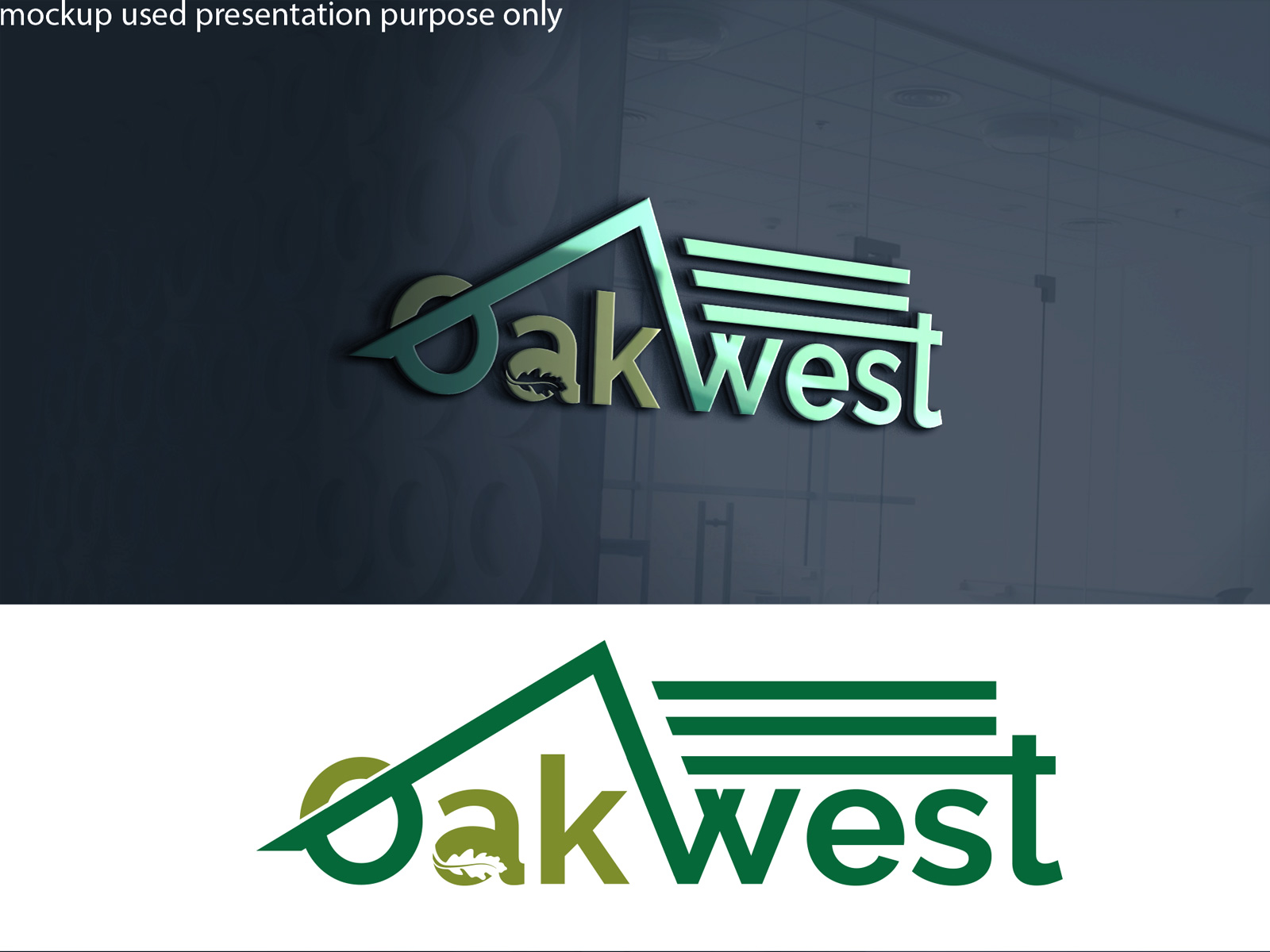 Diseño de Logo por A S design @ para OakWest Services Inc | Diseño #27512974