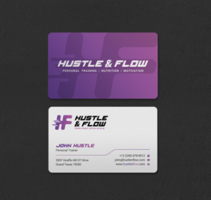 Business Card Design by INDIAN_Ashok for Hustle and Flow Personal Training | Design: #27514358