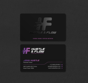Business Card Design by INDIAN_Ashok for Hustle and Flow Personal Training | Design: #27514369