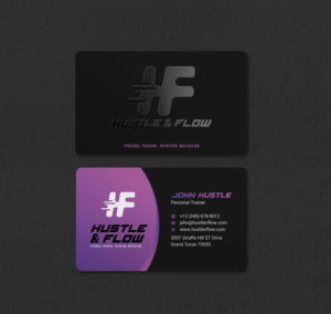 Business Card Design by INDIAN_Ashok for Hustle and Flow Personal Training | Design: #27514374
