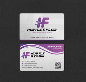 Business Card Design by INDIAN_Ashok for Hustle and Flow Personal Training | Design: #27514375