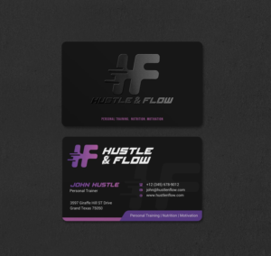 Business Card Design by INDIAN_Ashok for Hustle and Flow Personal Training | Design: #27514378