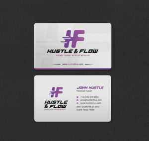 Business Card Design by INDIAN_Ashok for Hustle and Flow Personal Training | Design: #27514381