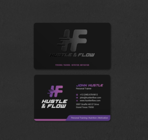 Business Card Design by INDIAN_Ashok for Hustle and Flow Personal Training | Design: #27514387