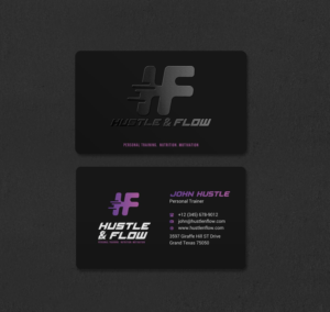 Business Card Design by INDIAN_Ashok for Hustle and Flow Personal Training | Design: #27514388