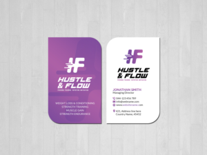 Business Card Design by Creations Box 2015 for Hustle and Flow Personal Training | Design: #27517694