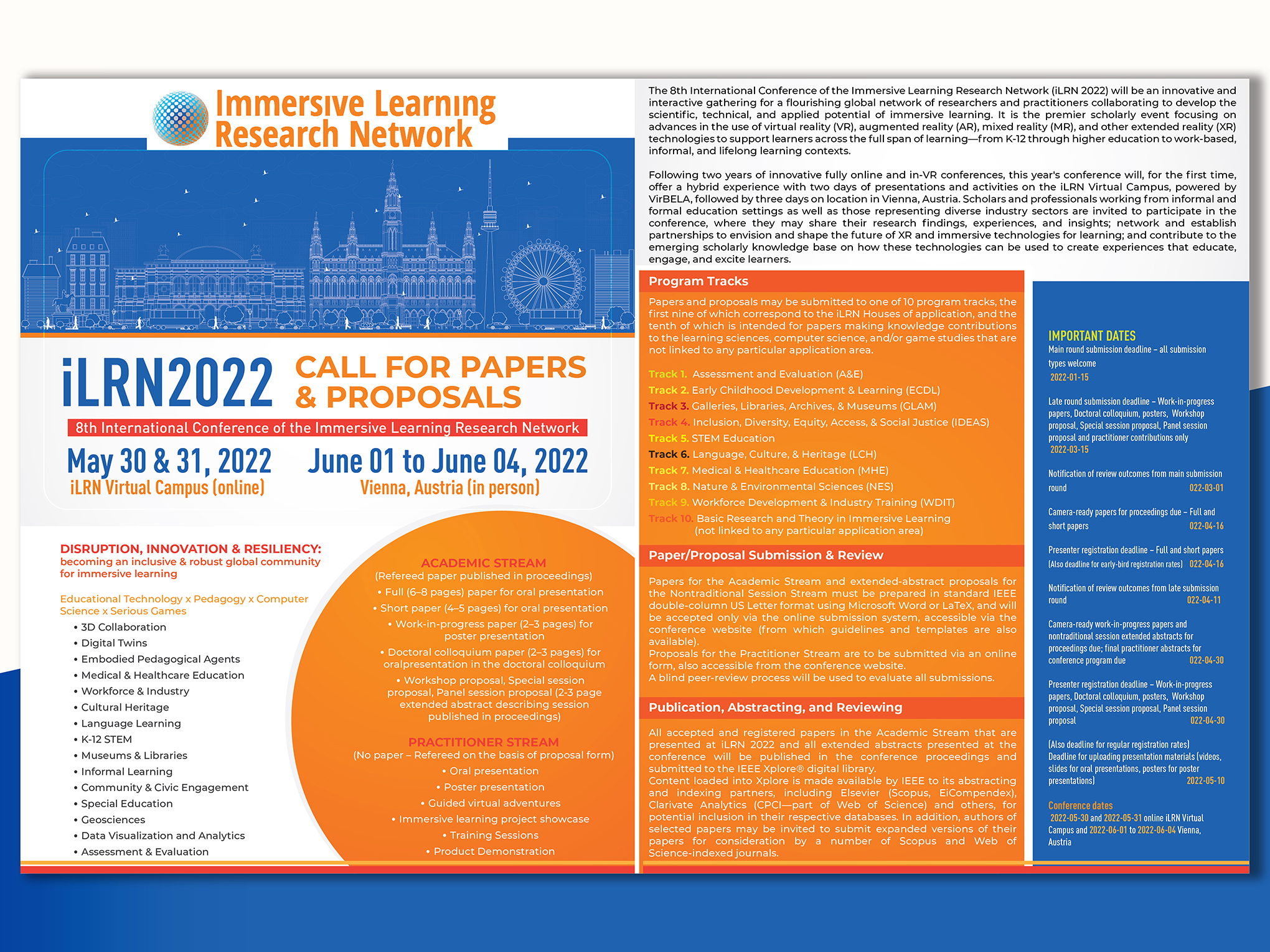 Flyer Design by creativemood438 for Immersive Learning Research Network | Design #27522584