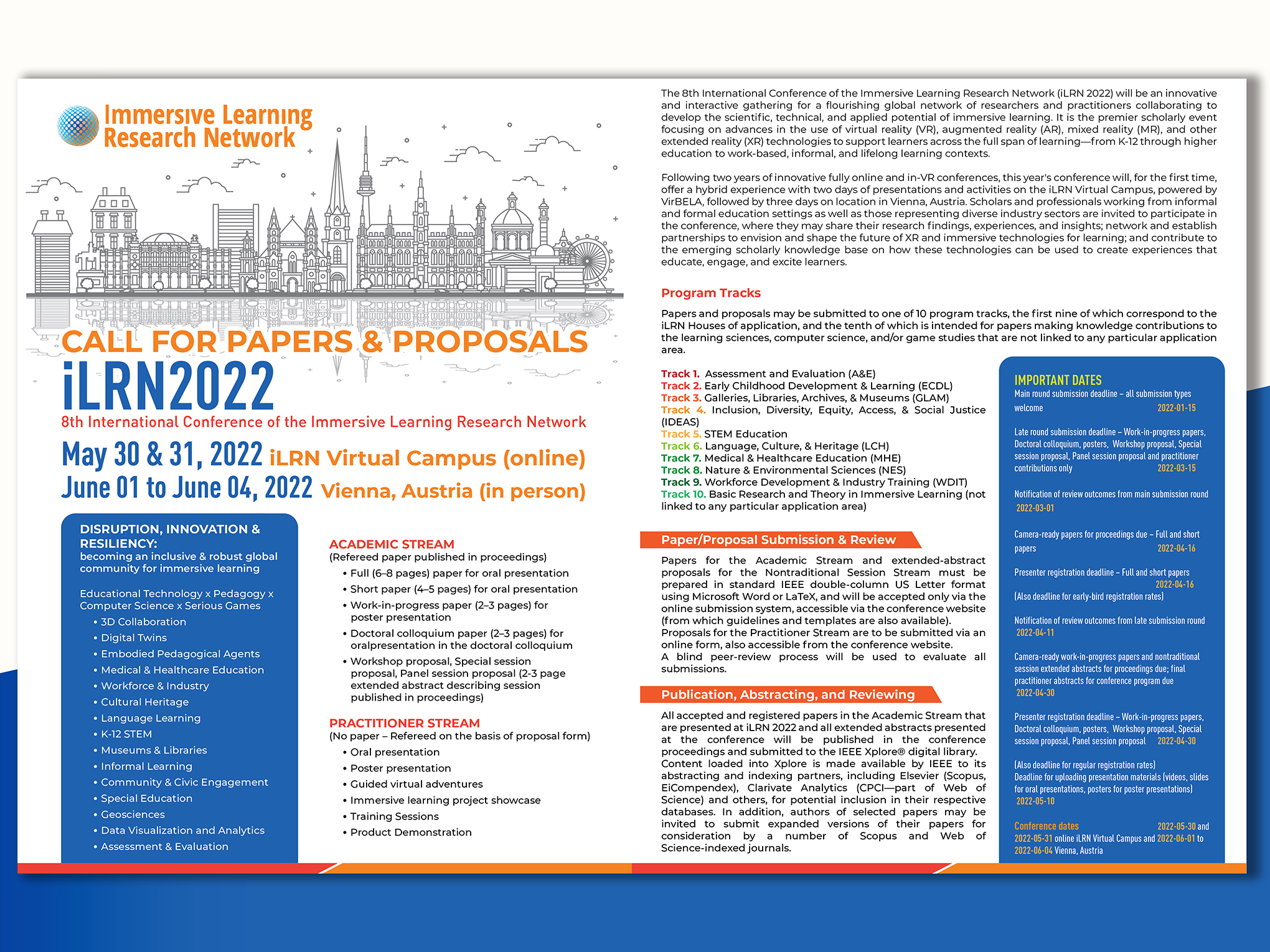 Flyer Design by creativemood438 for Immersive Learning Research Network | Design #27522585