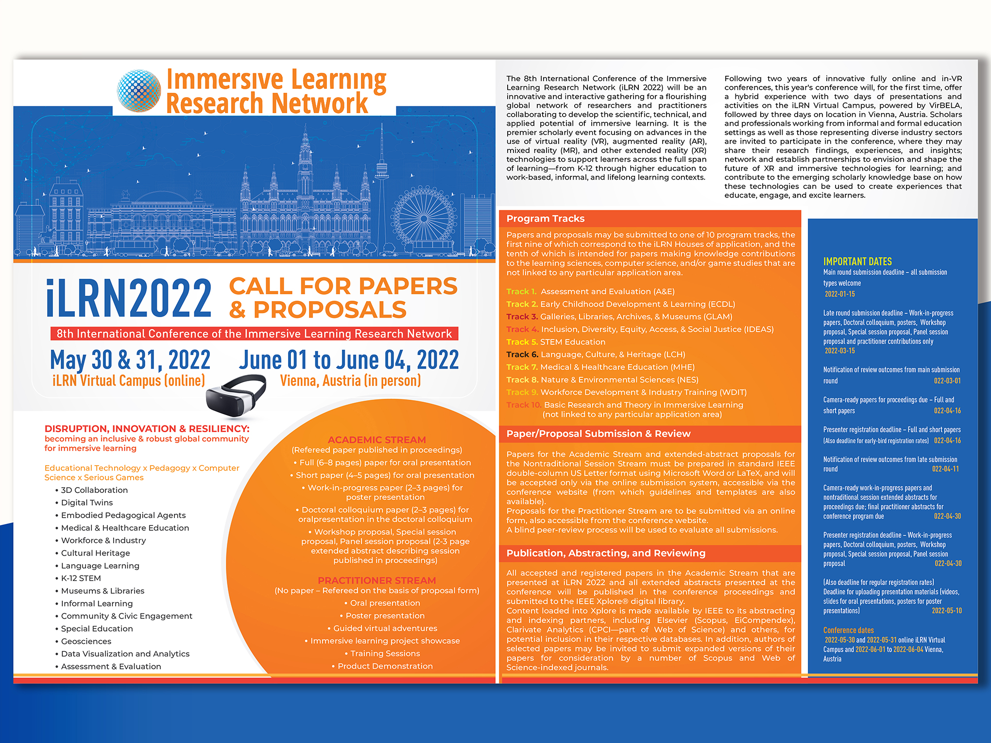 Flyer Design by creativemood438 for Immersive Learning Research Network | Design #27557500