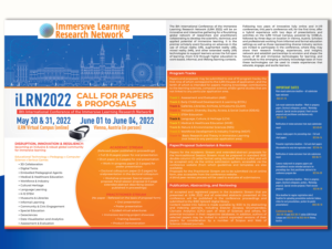 Flyer Design by creativemood438 for Immersive Learning Research Network | Design: #27557500