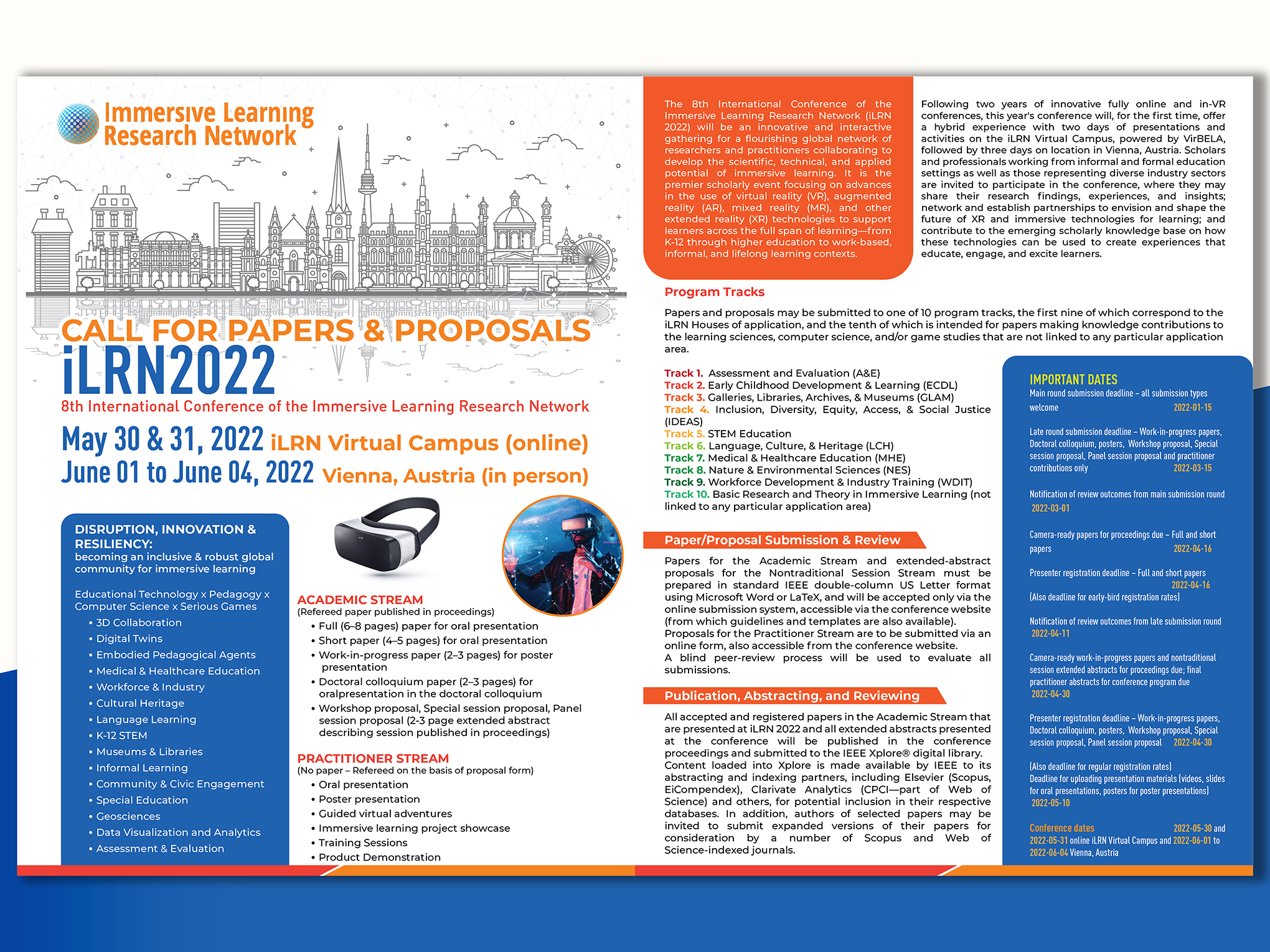 Flyer Design by creativemood438 for Immersive Learning Research Network | Design #27557501