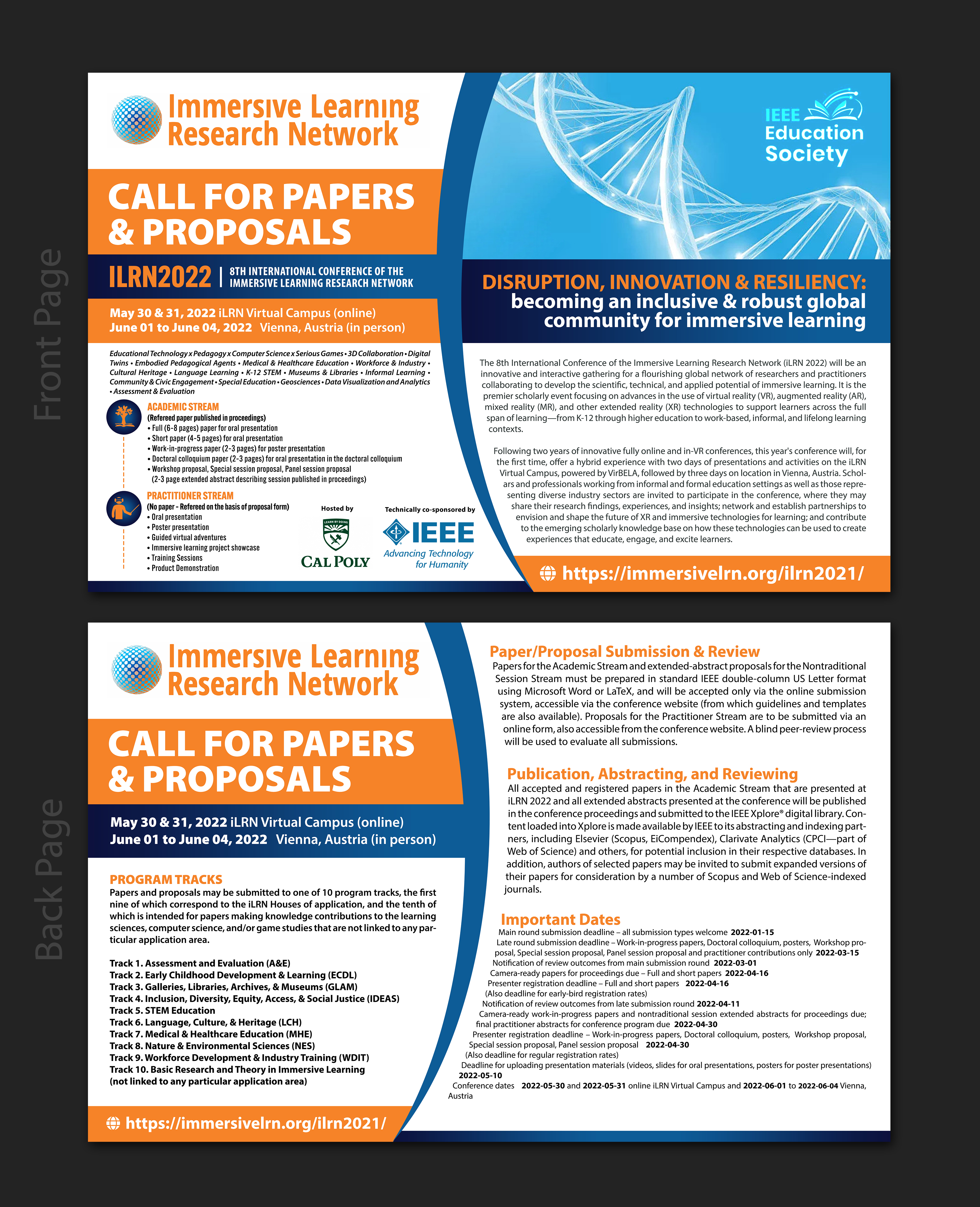 Flyer Design by SAI DESIGNS for Immersive Learning Research Network | Design #27516399