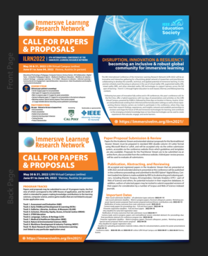 Flyer Design by SAI DESIGNS for Immersive Learning Research Network | Design: #27516399