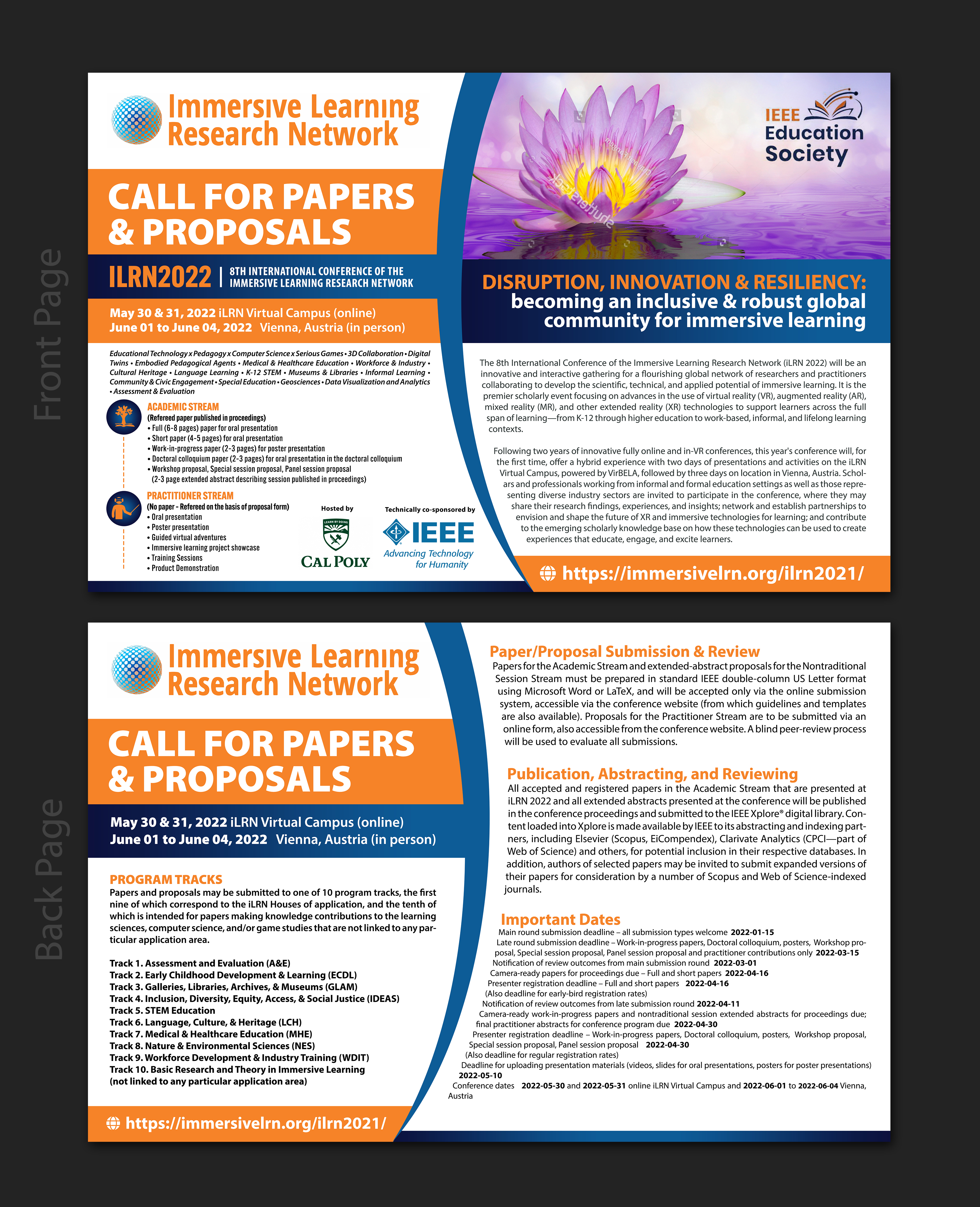 Flyer Design by SAI DESIGNS for Immersive Learning Research Network | Design: #27555151