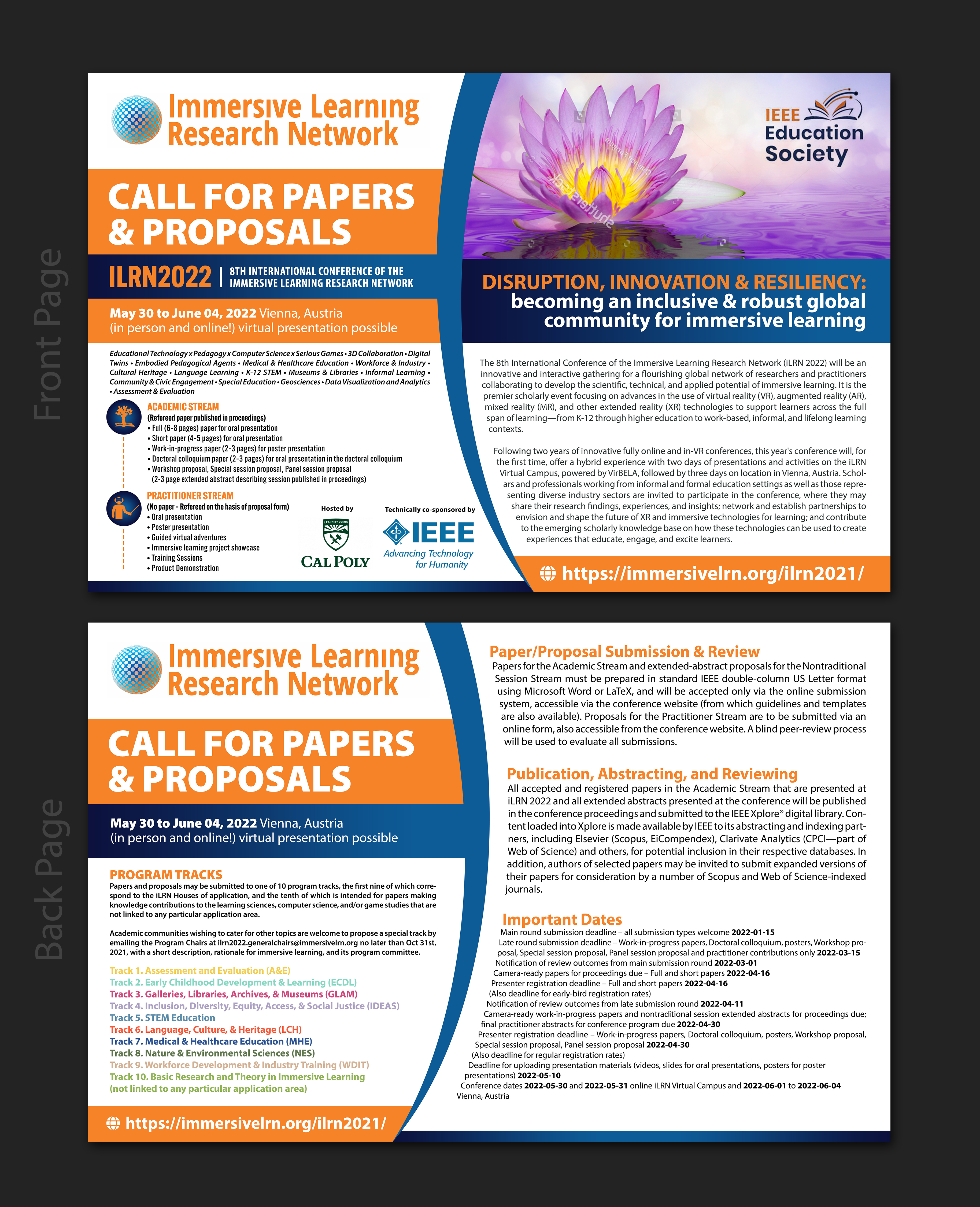 Flyer Design by SAI DESIGNS for Immersive Learning Research Network | Design #27582293