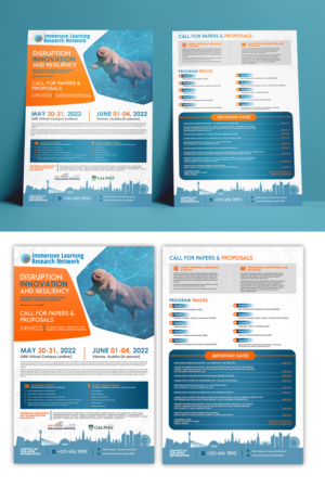 Playful, fun, & futuristic Call for Papers for a conference on VR/AR/MR for education | Flyer-Design von ZeneFashions