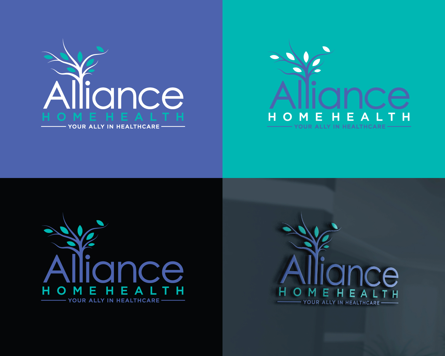 Logo Design by Atec for Alliance Home Health, Inc. | Design #27517967