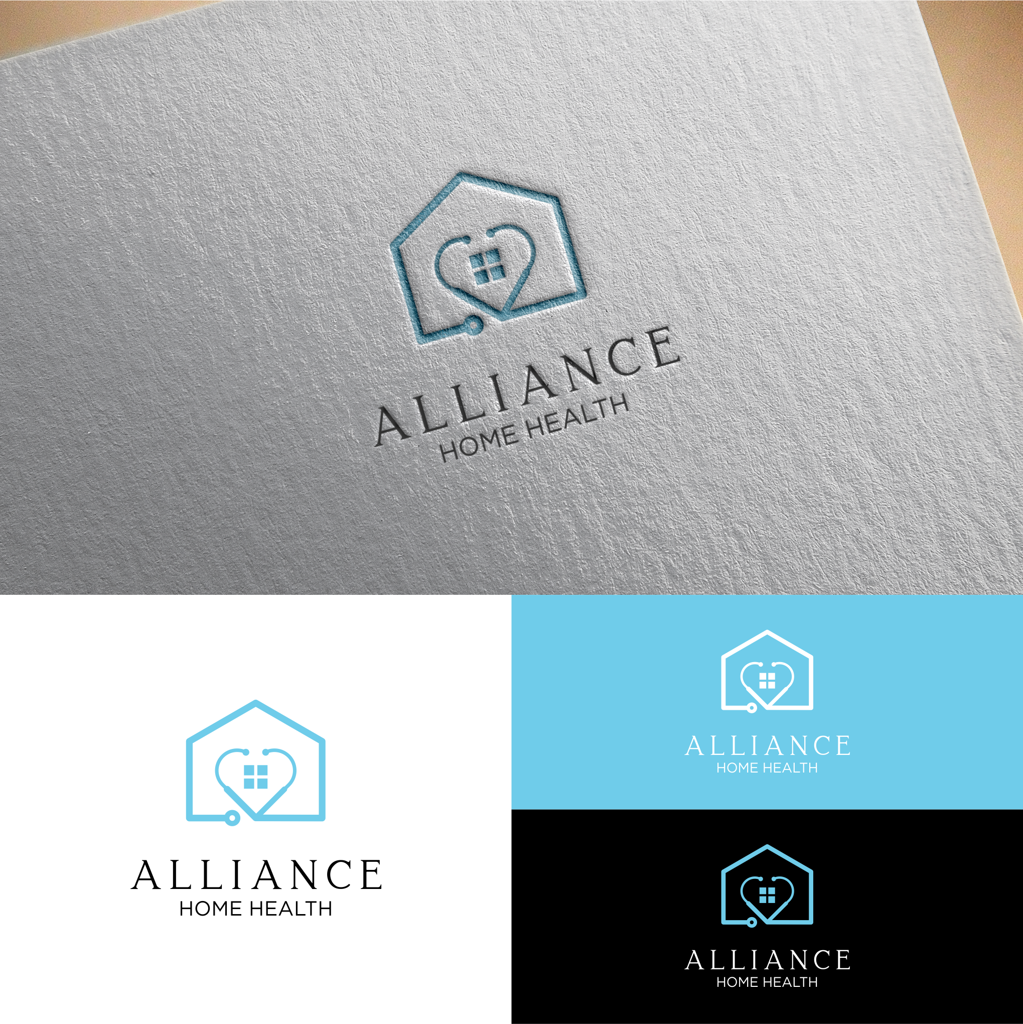 Logo Design by Ikan Mas Design for Alliance Home Health, Inc. | Design #27518517