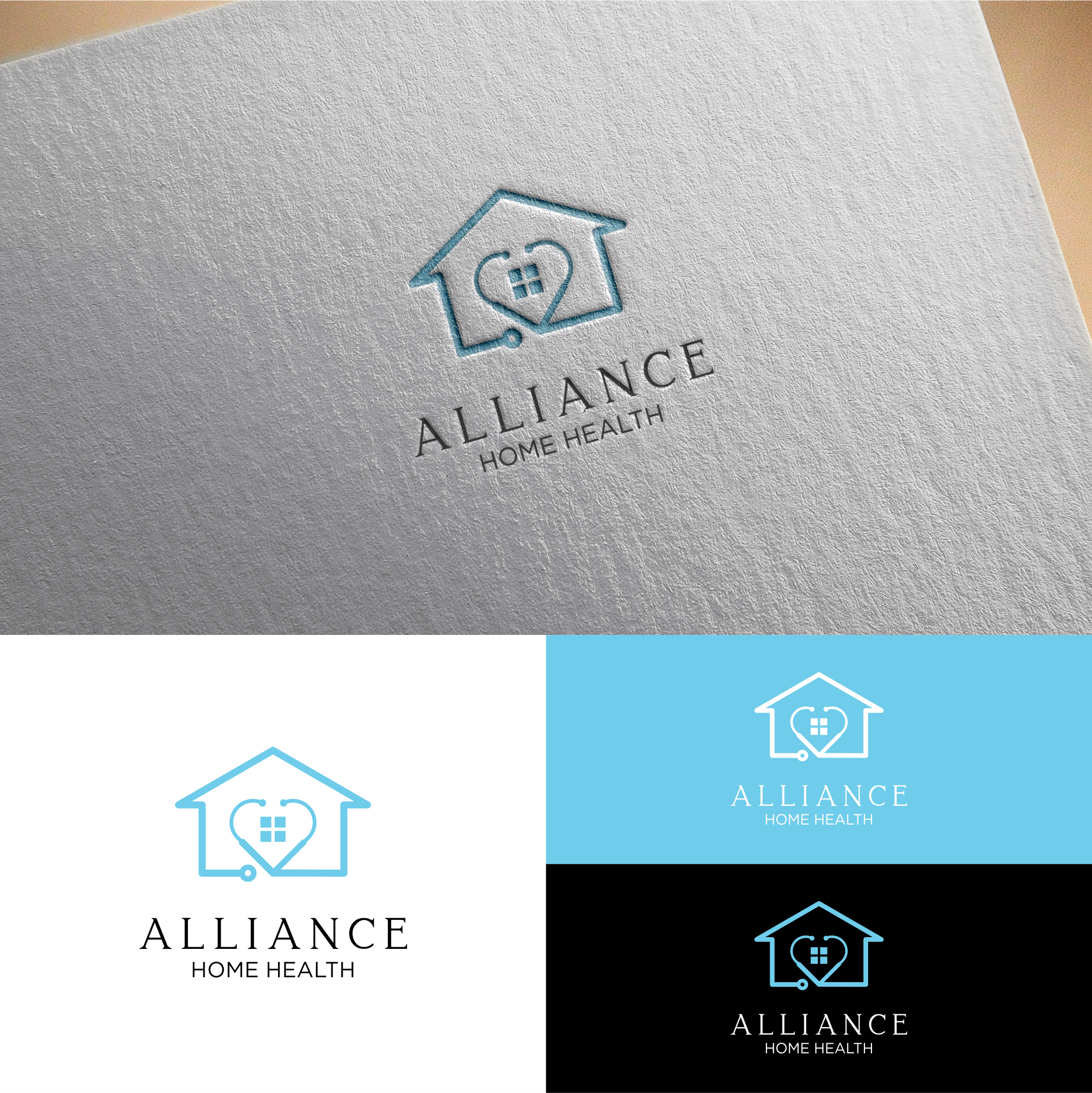 Logo Design by Ikan Mas Design for Alliance Home Health, Inc. | Design #27518520