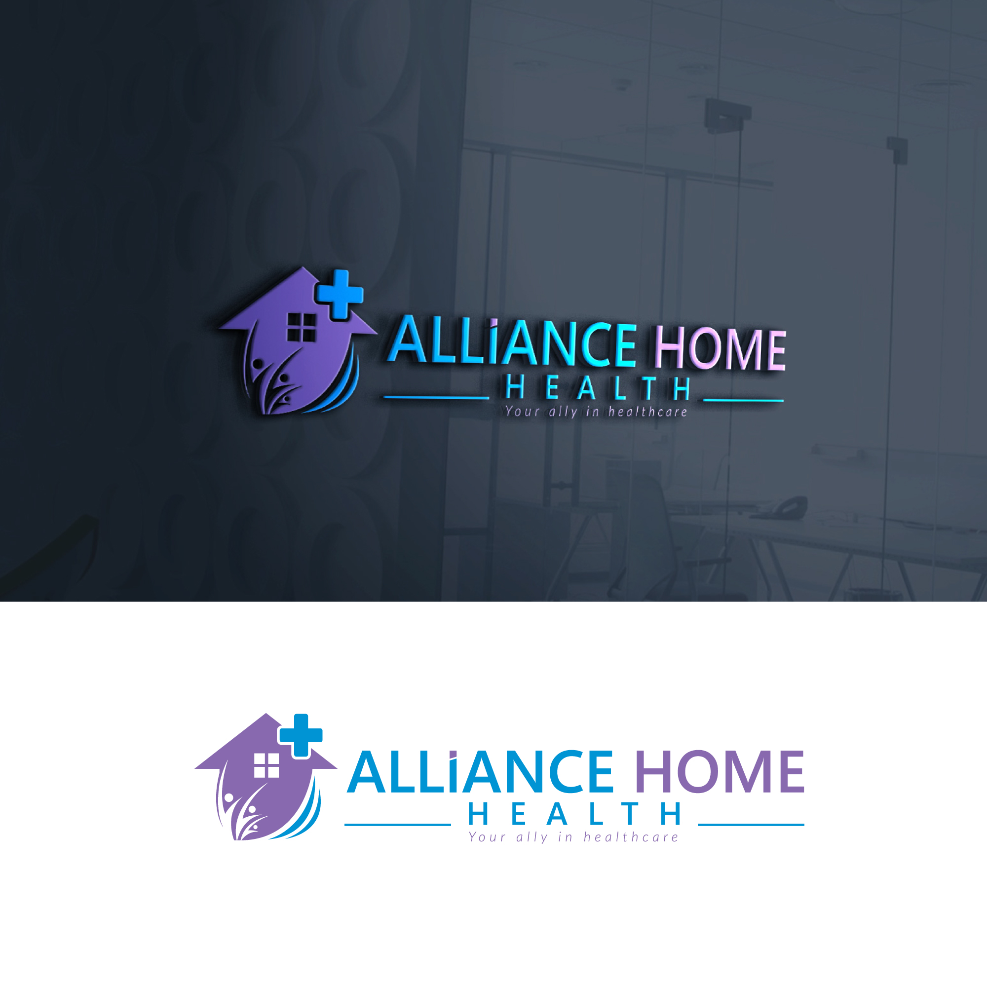 Logo Design by UMBRA Designs for Alliance Home Health, Inc. | Design #27513605