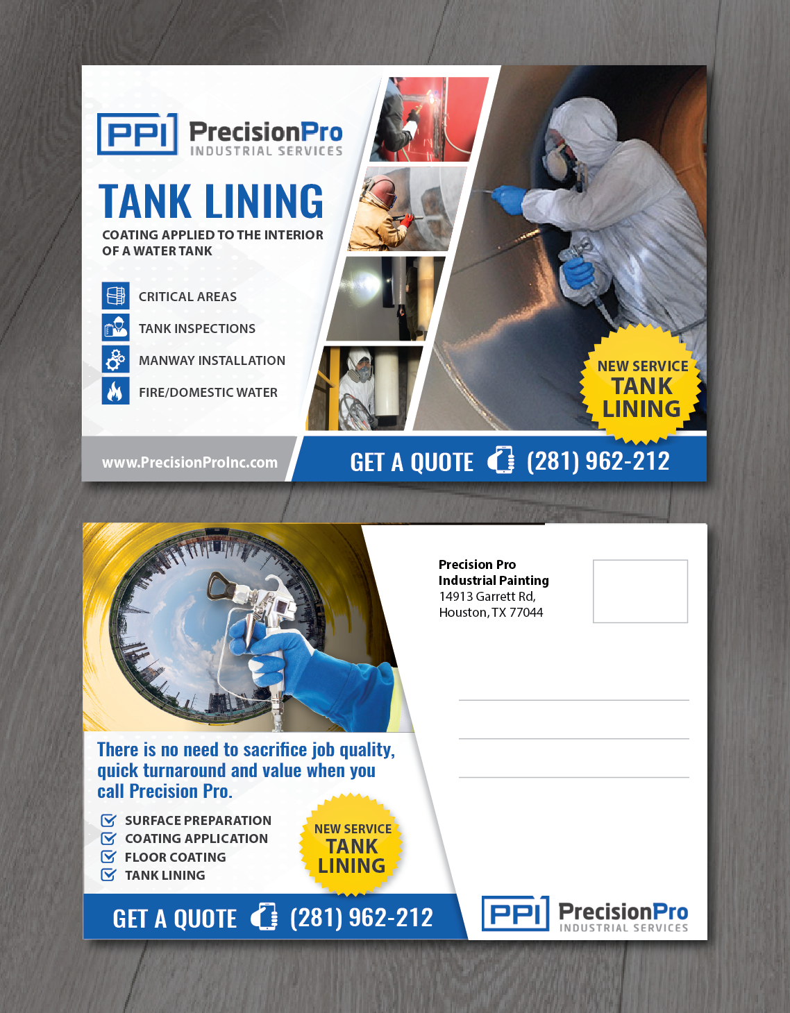 Postcard Design by alex989 for Precision Pro Inc | Design: #27540095