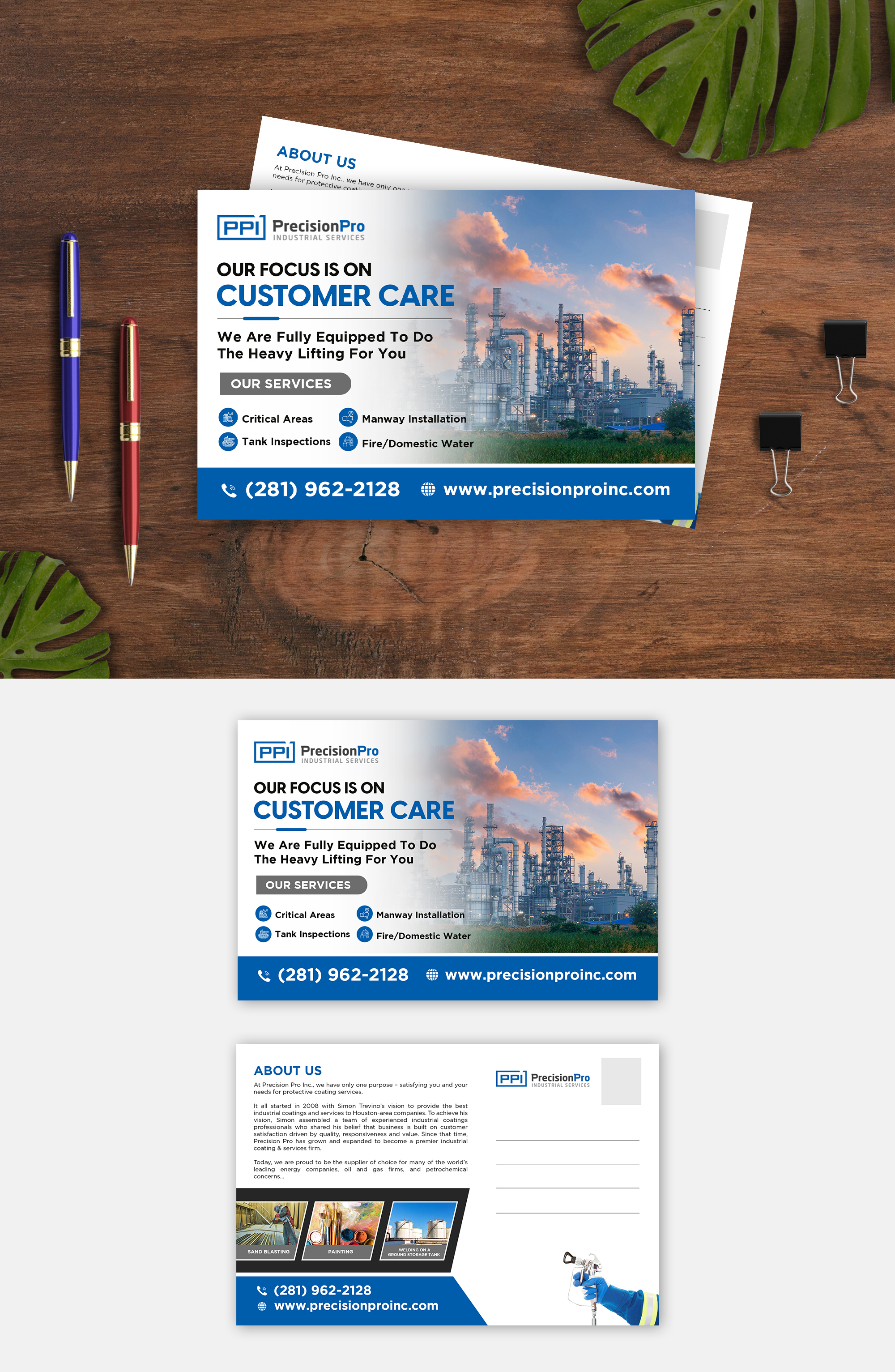 Postcard Design by debdesign for Precision Pro Inc | Design #27558602