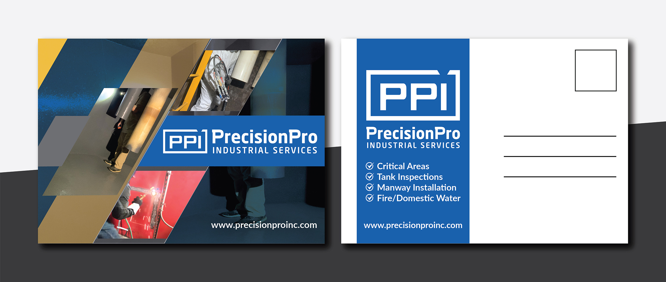 Postcard Design by Deziners Zone for Precision Pro Inc | Design #27533589