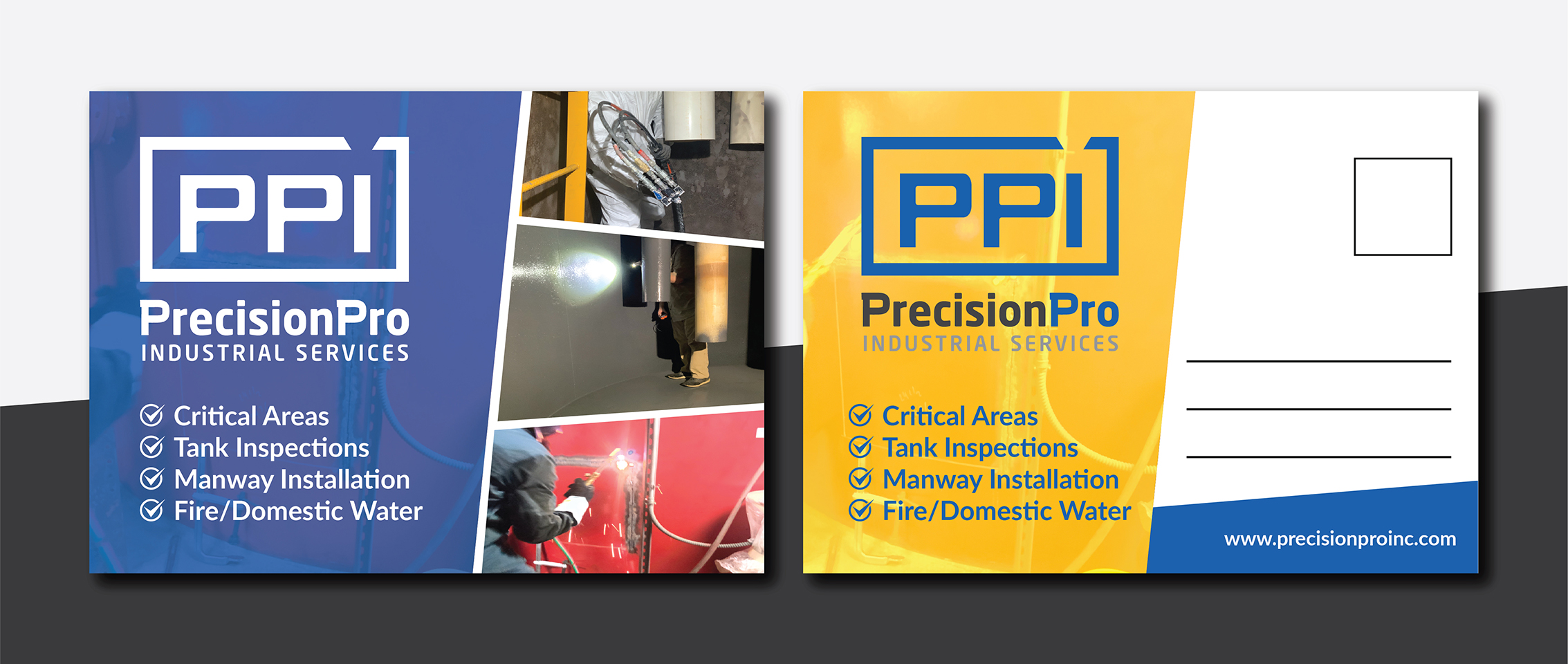Postcard Design by Deziners Zone for Precision Pro Inc | Design #27533591