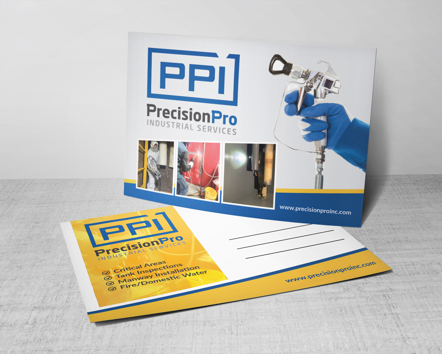Postcard Design by Deziners Zone for Precision Pro Inc | Design #27533592