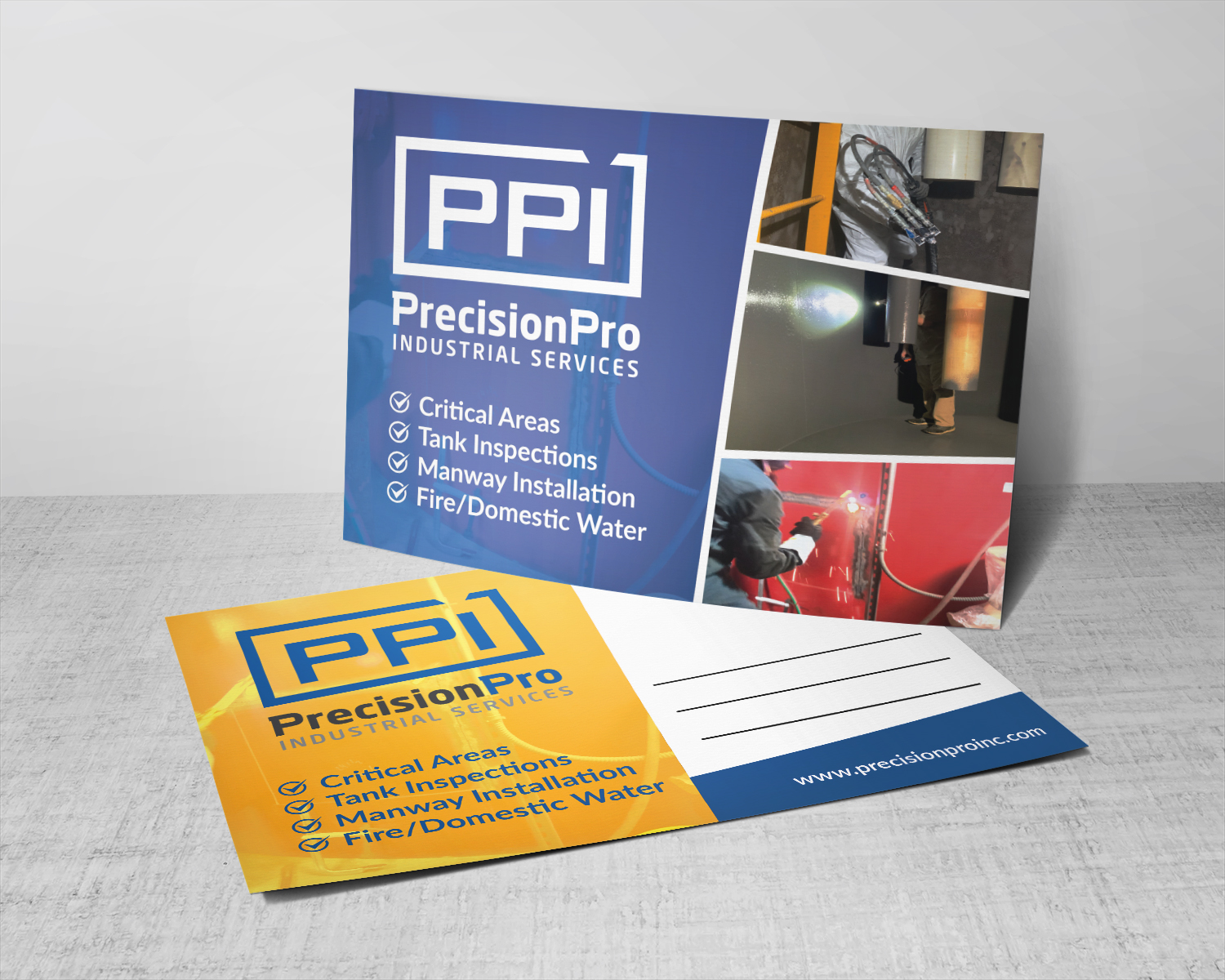 Postcard Design by Deziners Zone for Precision Pro Inc | Design #27533593