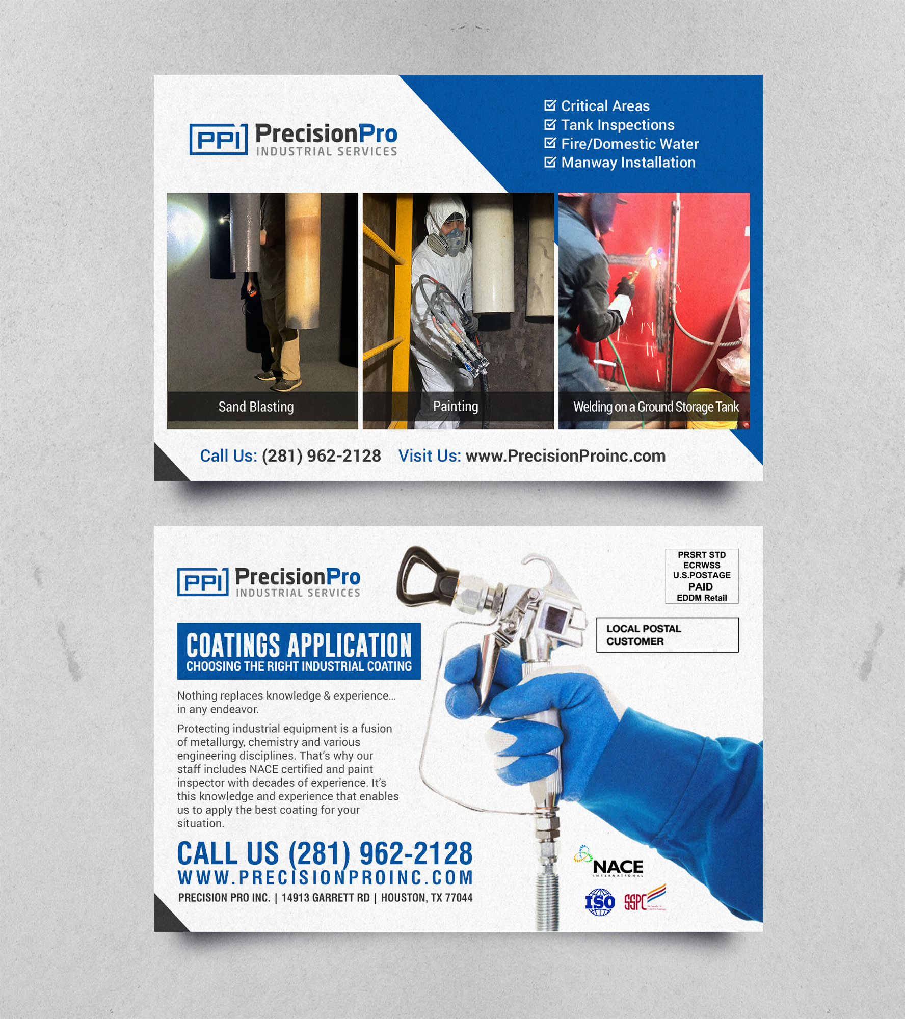 Postcard Design by chandrayaan.creative for Precision Pro Inc | Design #27527791
