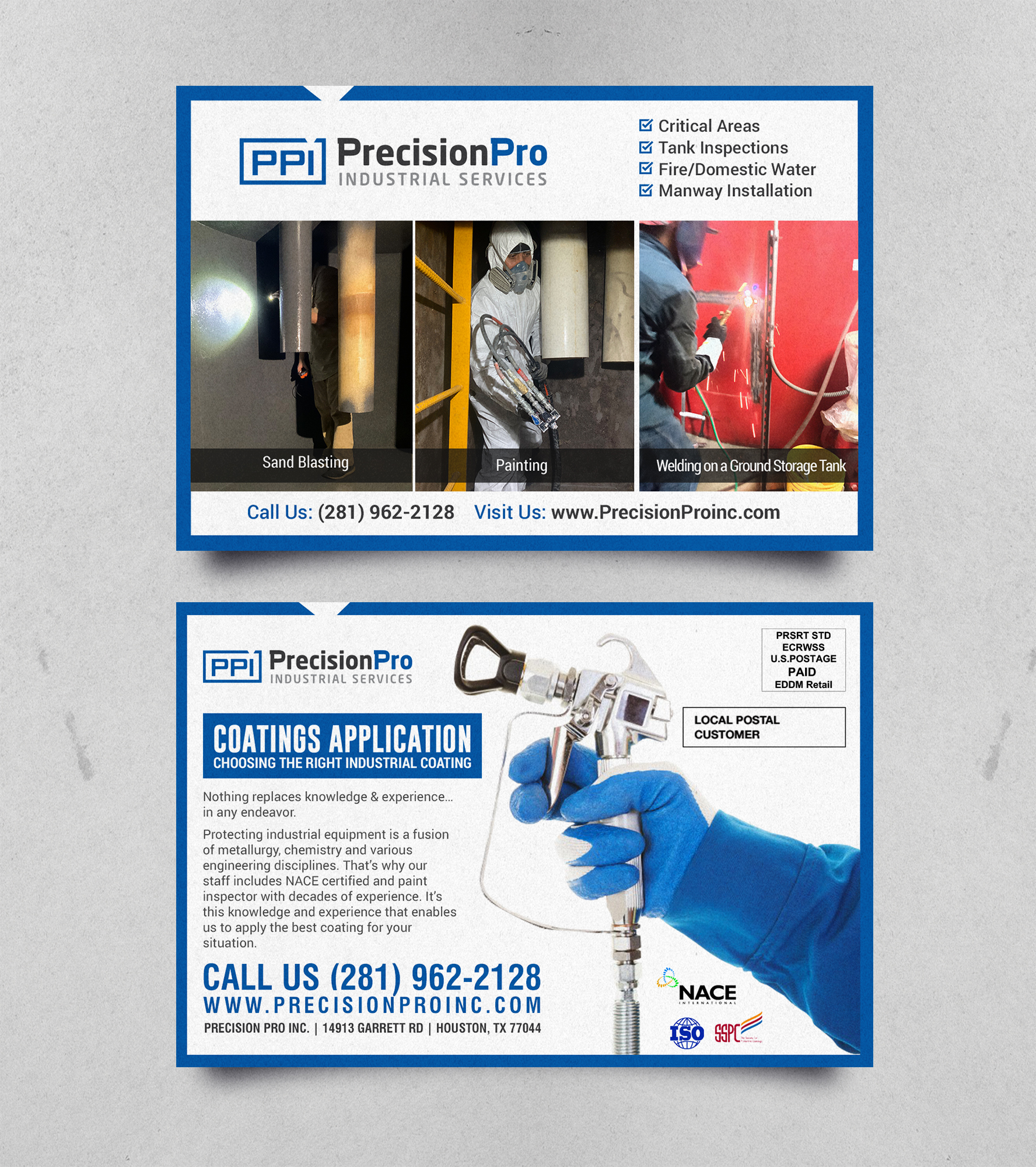 Postcard Design by chandrayaan.creative for Precision Pro Inc | Design #27528219