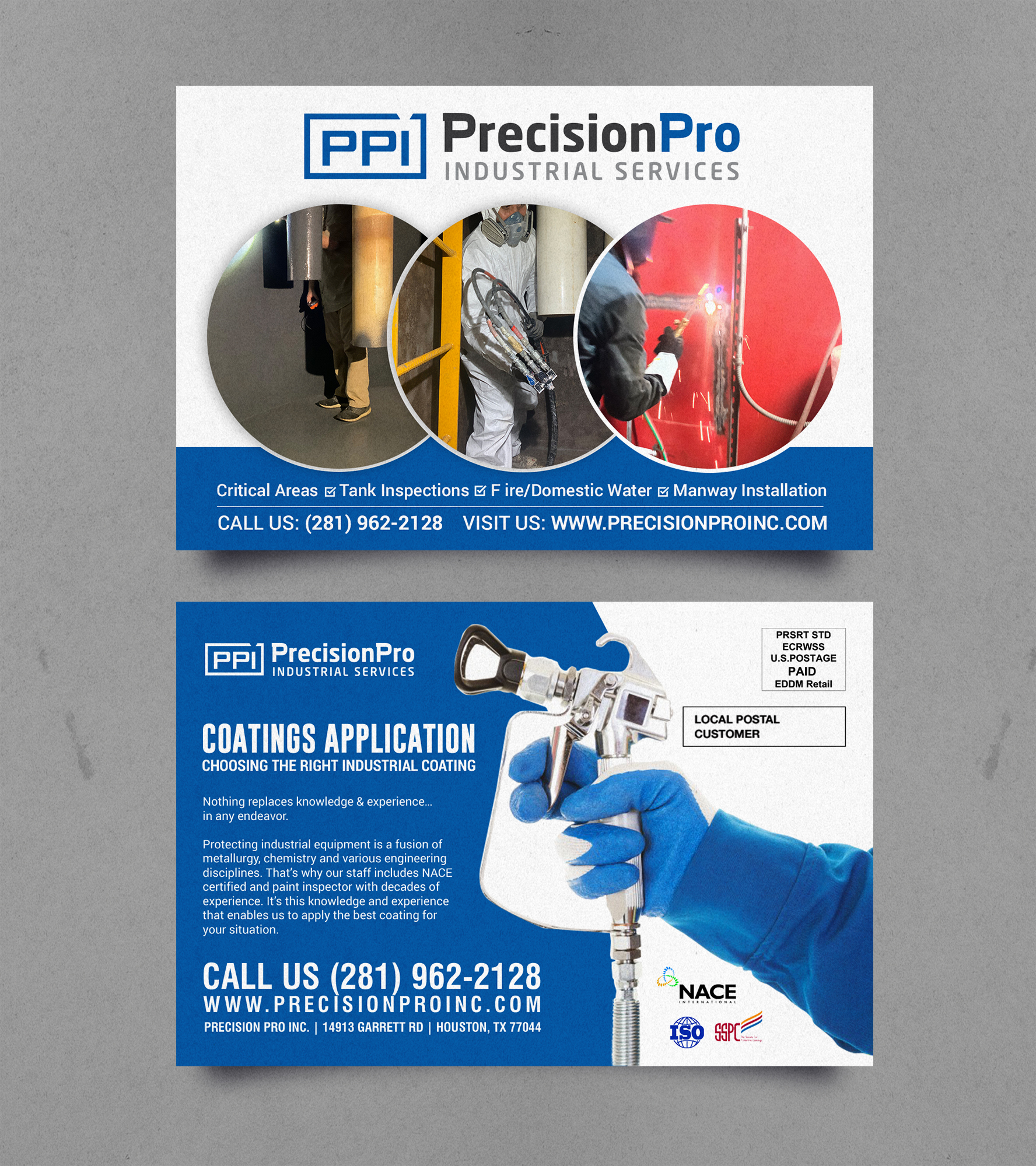 Postcard Design by chandrayaan.creative for Precision Pro Inc | Design #27528220