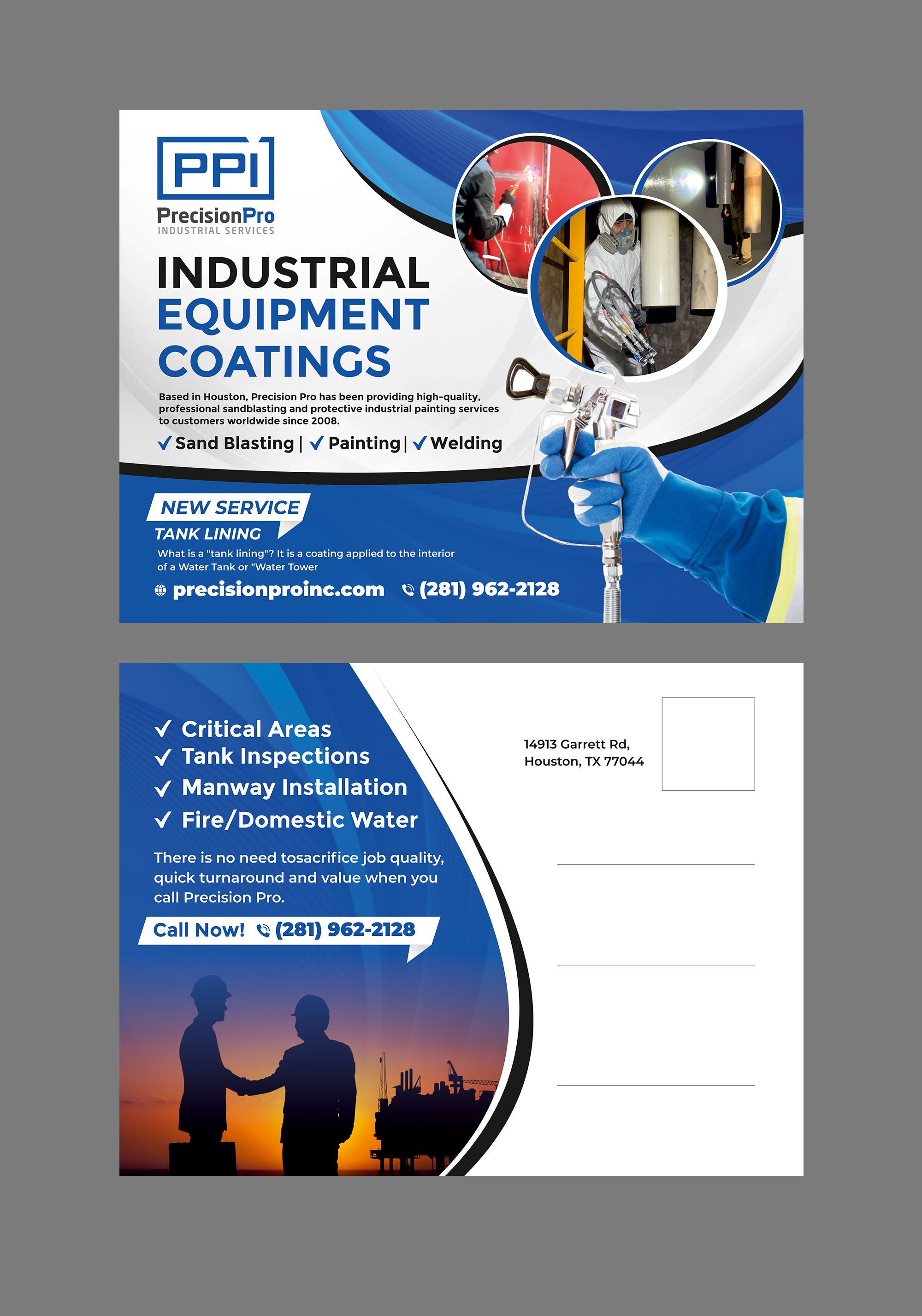 Postcard Design by ecorokerz for Precision Pro Inc | Design #27537190