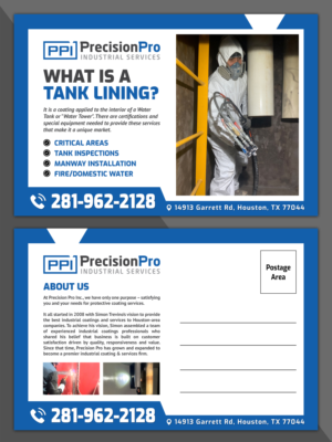 Postcard Design by SAI DESIGNS for Precision Pro Inc | Design: #27549101